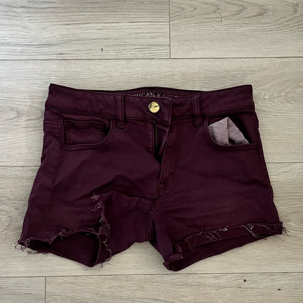 Cute purple cut offs!